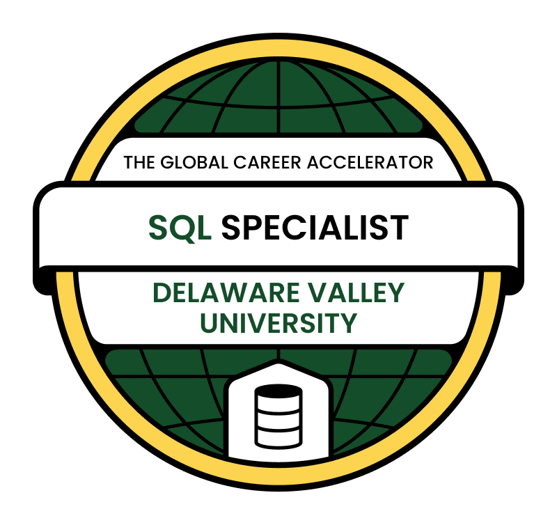 The Global Career Accelerator. SQL Specialist
